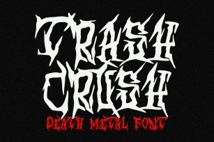 Trash Crush â€“ Death Metal Font Font Download