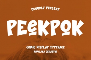 Peekpok Comic Display Font Font Download