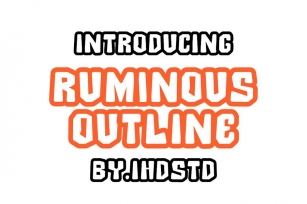 Ruminous Outline Display Font Font Download