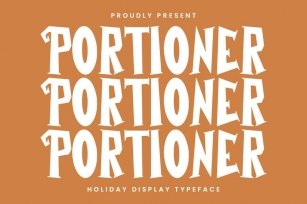 Portioner Holiday Display Typeface Font Download