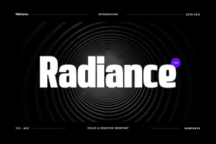 Radiance - Modern Sans-Serif Font Font Download