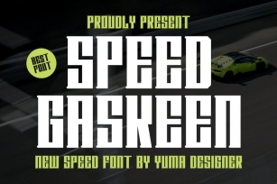 Speed Gaskeen Font Download