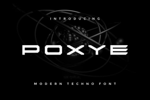 Poxye - Modern Techno Font Font Download