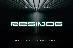 Resinog - Modern Techno Font Font Download