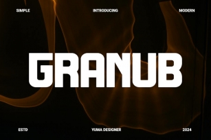 Granub - Logotype Display Font Font Download