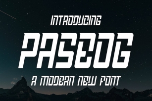 Paseog - a Popular Font Font Download