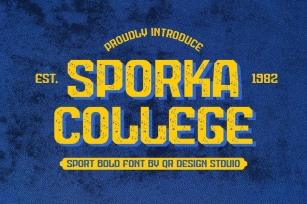 Sporka College - Sport Font Font Download