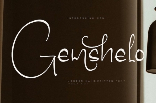 Gemshelo Modern Handwritten Font Font Download