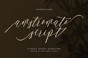 Amstromato Script Signature Font Download