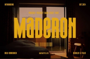Maderon Bold Condensed Font Font Download