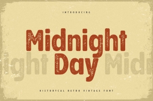 Midnight Day - Historical Retro Vintage Font Font Download