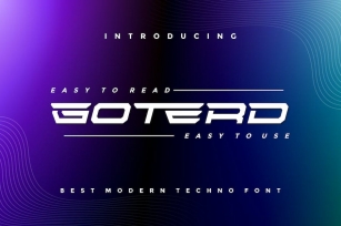 Goterd - Modern Techno Font Font Download