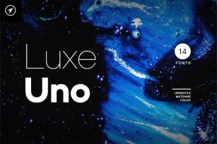 Luxe Uno - Modern Sans-Serif Font Family Font Download