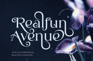 Realfun Avenue - Elegant Decorative Serif Font Download