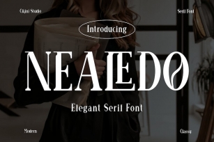 Nealedo - Elegant Serif Font Font Download