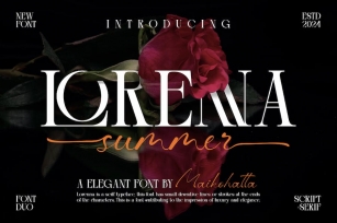 Lorenna - Elegant Duo Font Font Download