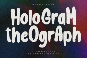 Hologram Theograph Display Font Font Download