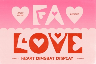 Falove - Heart Dingbat Display Font Font Download