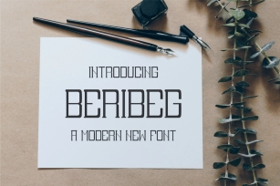 Beribeg - A Modern New Font Font Download