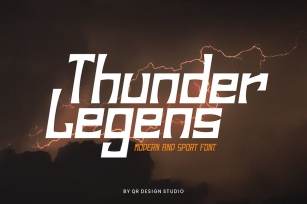 Thunder Legens - Sport Font Font Download