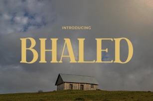 Bhaled - Retro Spirit with a Elegant Modern Font Font Download