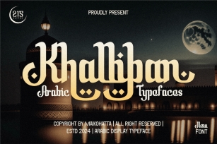 Khalliban - Arabic Typeface Font Download