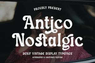 Antico Nostalgic - Serif Vintage Font Font Download