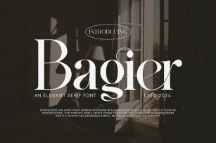 Bagier Elegant Ligature Serif Font Download