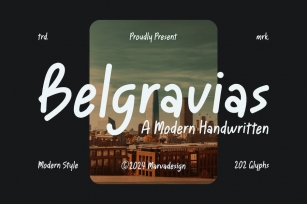 Belgravias - A Modern Handwritten Font Font Download