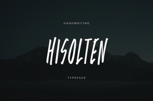 Hisolten - Uppercase Handwriting Typeface Font Download