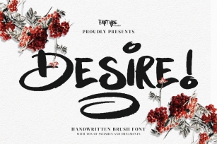 Desire | Handwritten Brush Font Font Download