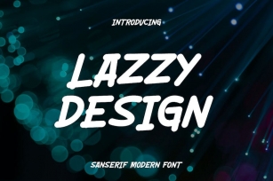 Lazzy Design Font Handwritten Font Download