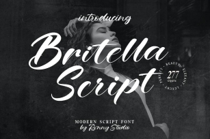 Britella Script - Modern Script Font Font Download