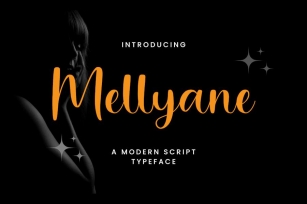 Mellyane - A Modern Script Typeface Font Download