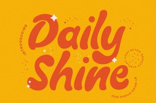 Daily Shine - Groovy Retro Font Font Download