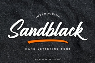 Sandblack Lettering Font Font Download