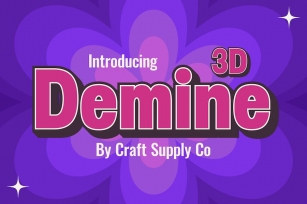 Demine 3D Font Download