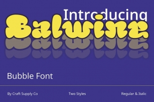 Balwine – Bubble Font Font Download