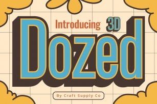 Dozed 3D Font Download