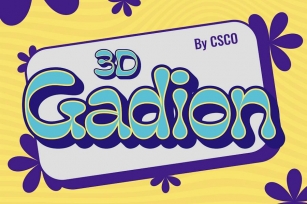 Gadion 3D Font Download