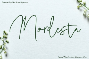 Mordesta - Casual Handwritten Font Download