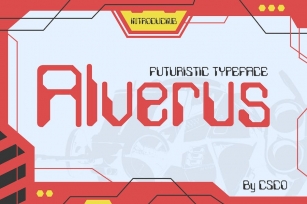 Alverus – Futuristic Typeface Font Download