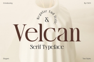 Velcan – Serif Typeface Font Download