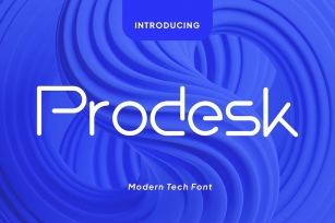 Prodesk - Techno Font Font Download