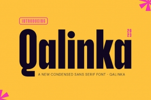 Qalinka - Modern Condensed Sans Serif Font Download
