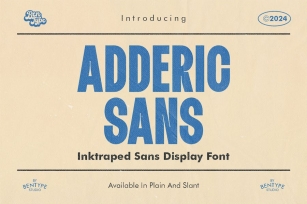 Adderic - Inktaped Sans Display Font Download