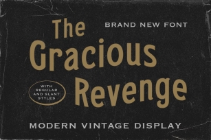 The Gracious Revenge Font Download