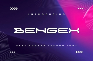 Bengex - Modern Techno Font Font Download