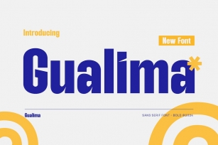 Gualima - Modern Condensed Sans Serif Font Download