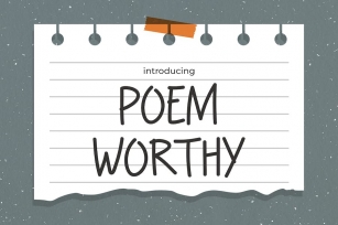 Poem Worthy - Handwritten Elegance Font Font Download